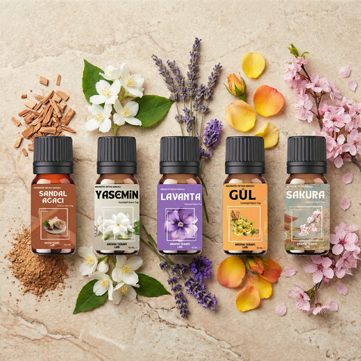Safzen- 5'li Set - Esansiyel - Aromatik Uçucu Yağ 10ml