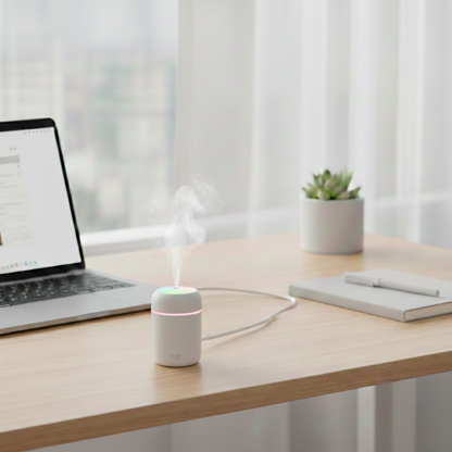 Safzen 300 ml Ulrasonik Ledli Hava Nemlendirici Buhar Makinesi Ve Aroma Difüzörü