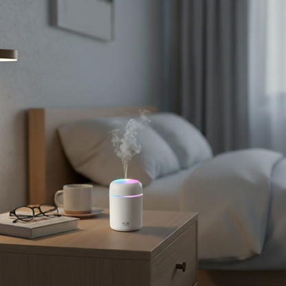 Safzen 300 ml Ulrasonik Ledli Hava Nemlendirici Buhar Makinesi Ve Aroma Difüzörü