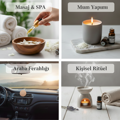 Safzen- 5'li Set - Esansiyel - Aromatik Uçucu Yağ 10ml