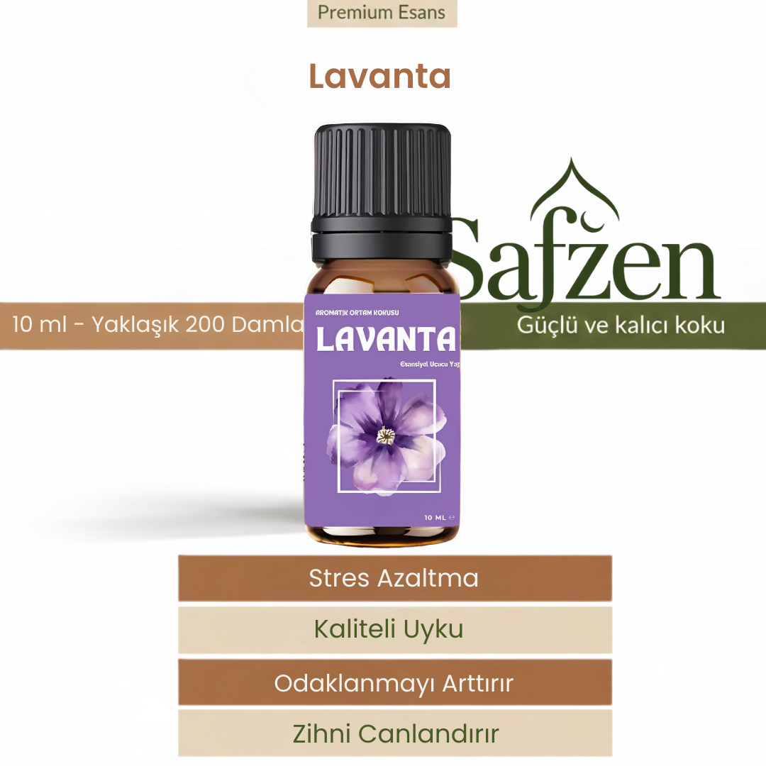 Safzen- Lavanta - Esansiyel - Aromatik Uçucu Yağ 10ml