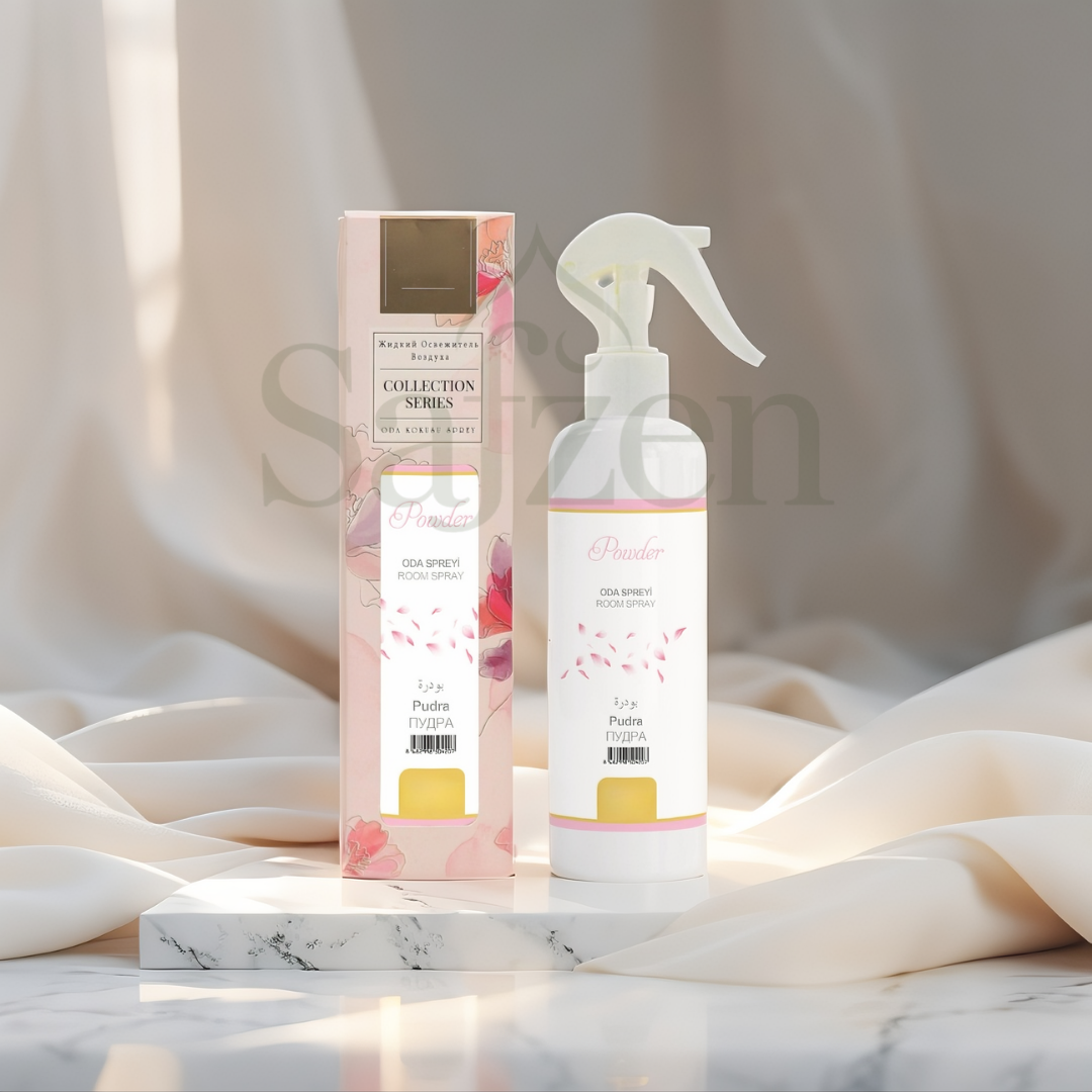 Safzen | Oda Spreyi 400 Ml Pudra – Yumuşak & Ferah Ev Kokusu