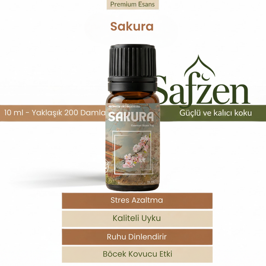 Safzen- Sakura - Esansiyel - Aromatik Uçucu Yağ 10ml