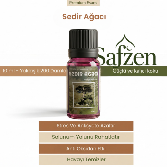 Safzen- Sedir Ağacı - Esansiyel - Aromatik Uçucu Yağ 10ml