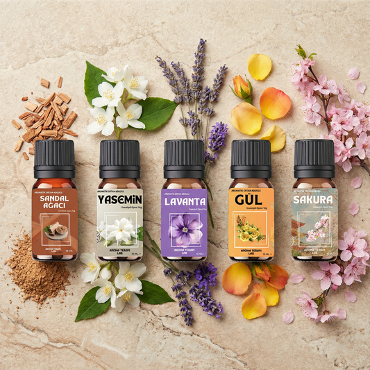 Safzen- 5'li Set - Esansiyel - Aromatik Uçucu Yağ 10ml