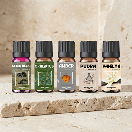 Safzen- 5'li Set - Esansiyel - Aromatik Uçucu Yağ 10ml