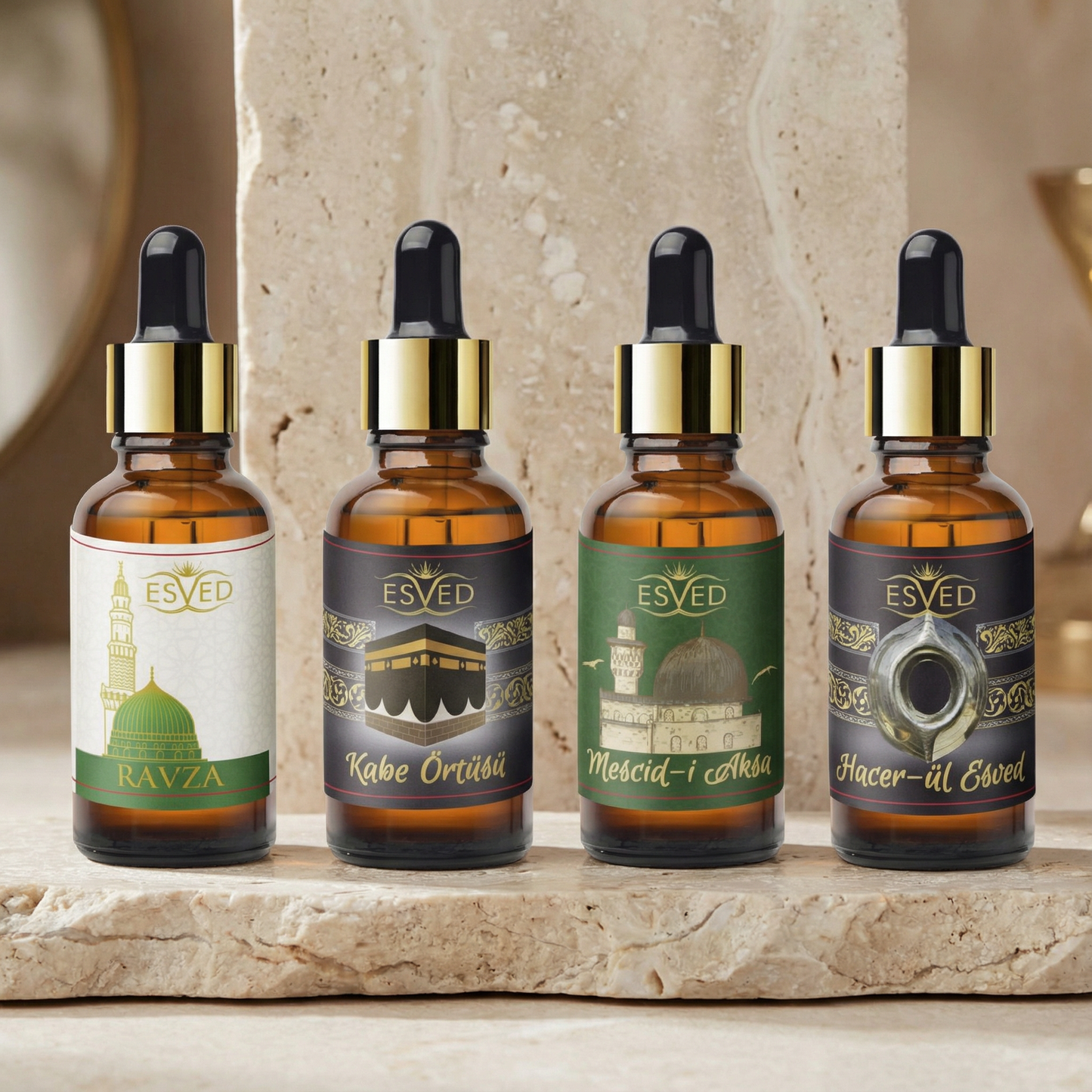 Safzen- 4'lü Set - Manevi Esansiyel - Aromatik Uçucu Yağ 10ml